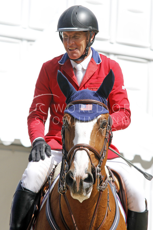 A big smile on Rich Fellers' face after a great round with the 16 year old Flexible.