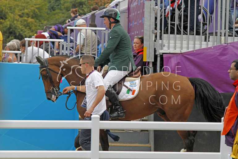 Cian O'Connor did a clear round for Ireland with Blue Loyd. He got the space that Denis Lynch originally was nominated for. 