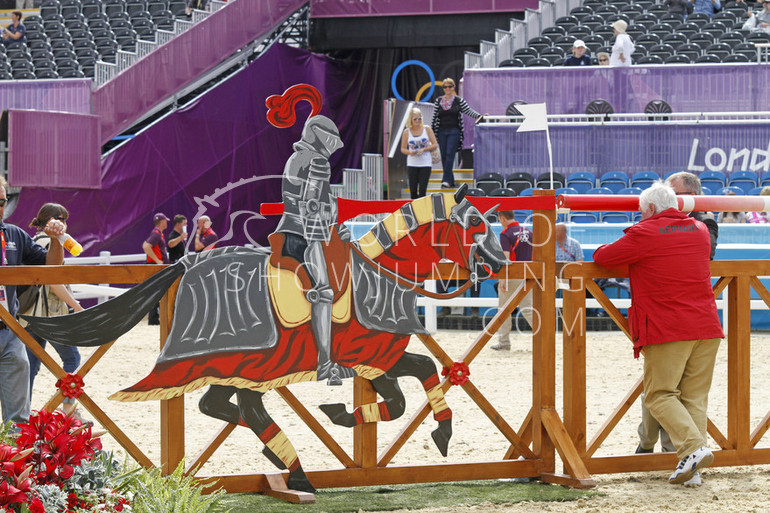 The Jousting-fence with armed knights and all!