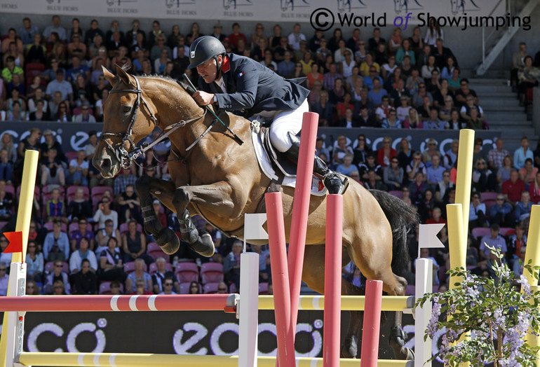 Roger Yves Bost and Castle Forbes Myrtille Paulois en route to gold at the Europeans. Photo (c) Jenny Abrahamsson.