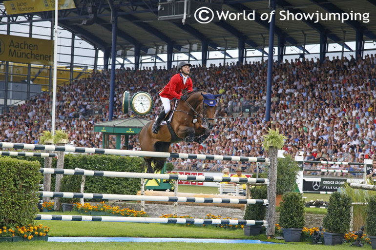Kent Farrington was very happy with his horse and his first time competing at the CSIO Aachen after his second place in the Rolex Grand Prix . 