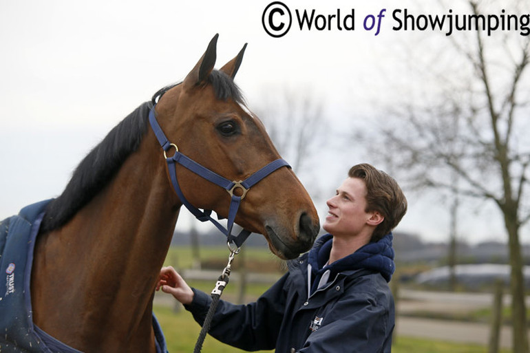 Sjaak Sleiderink pictured together with his new future star Barista SFN - an eight year old mare by Harley VDL x Emilion. 