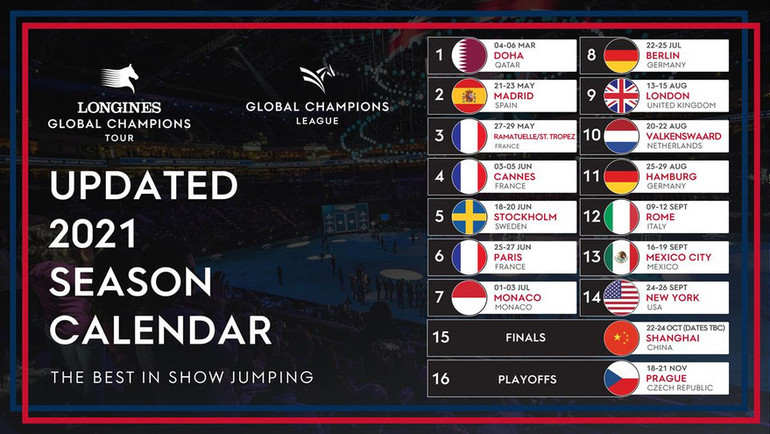 global champions tour london schedule