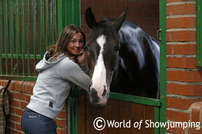 Reed with KS Stakki - pictured at Marcus Ehning's yard in Borken, Germany where she is based.