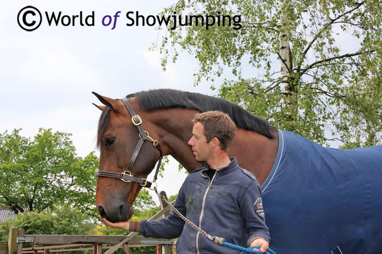 Maikel van der Vleuten and the beautiful VDL Groep Verdi NOP enjyoing a quiet moment at home in Someren.