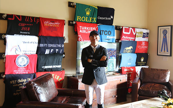 Kent Farrington at home at his barn in Wellington