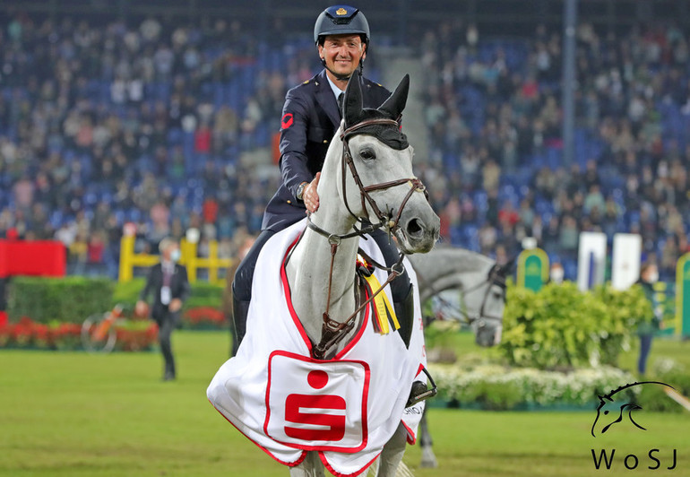 Lorenzo de Luca and Naomi van het Keizershof won the Sparkassen Youngster Cup Final at CHIO Aachen. Photo © Jenny Abrahamsson for World of Showjumping.