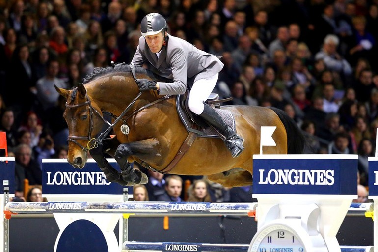 Second (2nd) in the Longines FEI Jumping World Cup™ Bordeaux 2015 was Luger Beerbaum riding "Chaman" Pic Pierre Costabadie