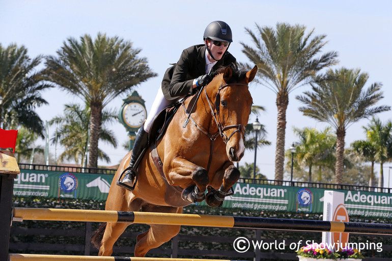 Andrew Bourns ended fourth riding Casper. Photo (c) Jenny Abrahamsson.