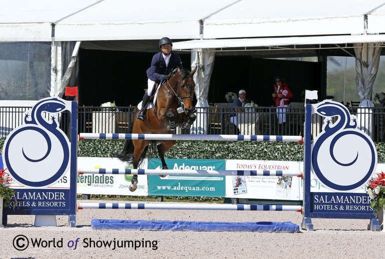 Kent Farrington didn't had his best day with Blue Angel, but his student Paige probably made up for that when she won the class. Photo (c) Jenny Abrahamsson.