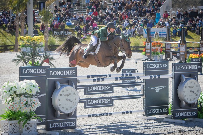 Kevin Babington (IRL) and Shorapur at the 2015 Furusiyya FEI Nations Cup in Ocala, Florida, USA. Pic Anthony Trollope