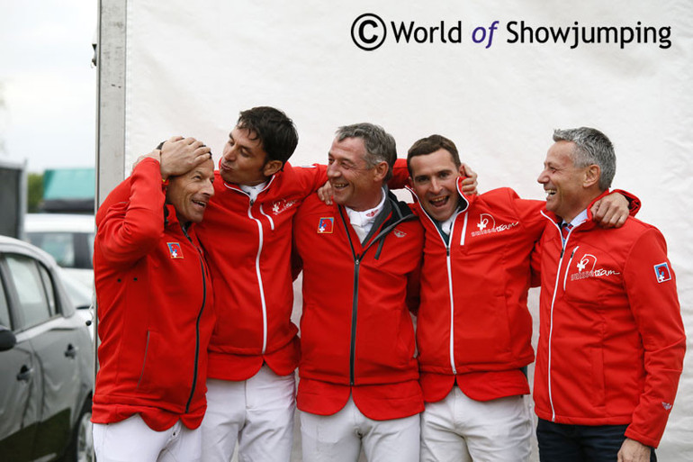 The Swiss winning team in Lummen in 2014. Photo (c) Jenny Abrahamsson.