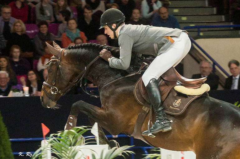 Latvia’s Kristaps Neretnieks won the FEI World Cup™ Jumping Central European League Final 2015 at Warsaw, Poland. (FEI/Karol Rzeczycki)