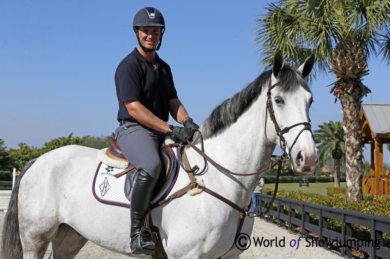 Quentin Judge with his new ride - the nine year old HH Memphis.