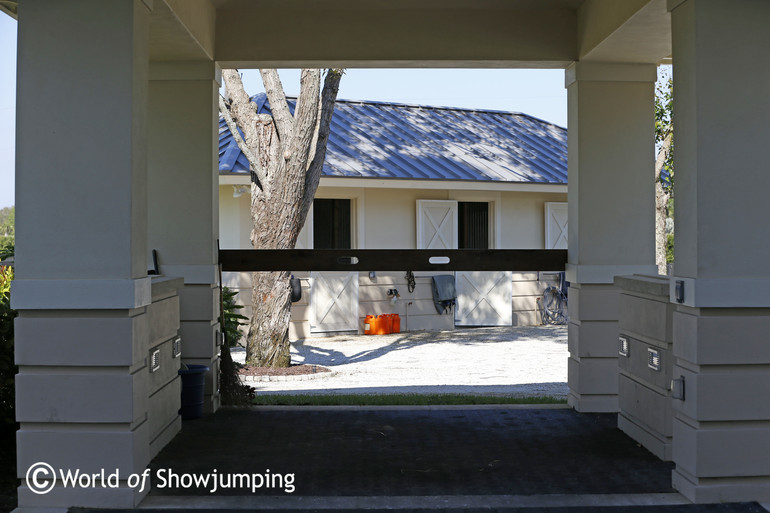 The place for the farrier - with extra lights on the side.