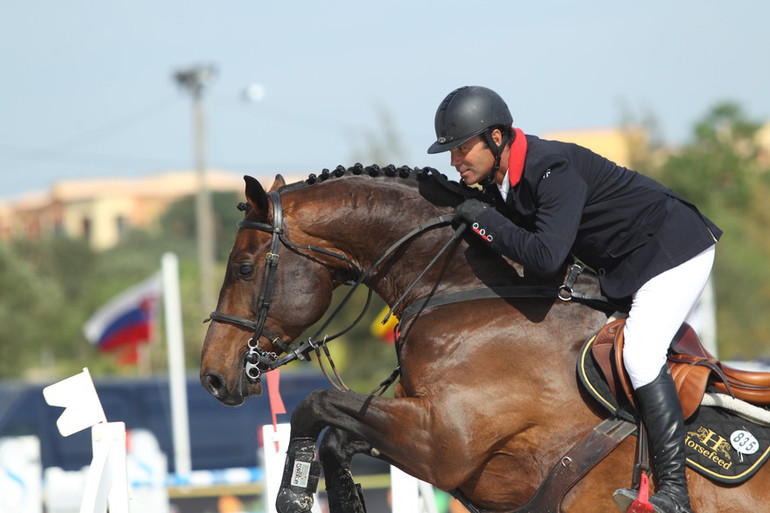 Cedric Angot and Rubis de Preuilly won the CSI4* Grand Prix at the Atlantic Tour. Photo (c) One Shot.