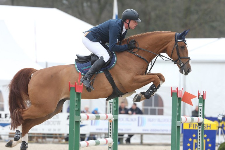 Mario Stevens and Brooklyn went to the top in the CSI3* Grand Prix at the Z-Tour on Monday. Photo (c) studforlife.com