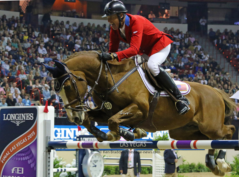 Rich Fellers and Flexible. Photo (c) Ken Braddick/dressage-news.com.