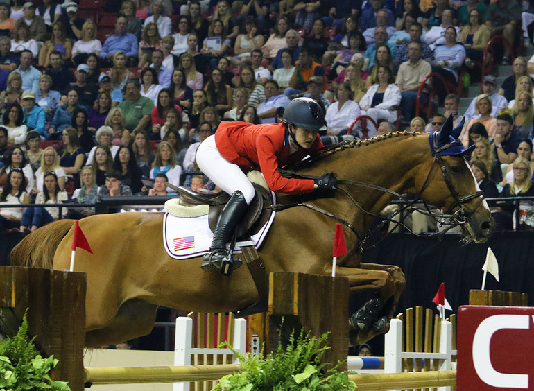 Lucy Davis was one of three US riders in the top 10, and ended 9th overall on Barron.