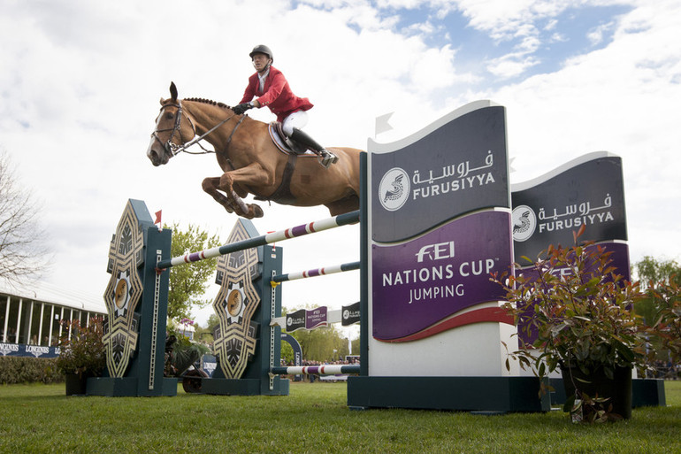 Niels Bruynseels produced the only double clear of the day on Pommeau du Heup.