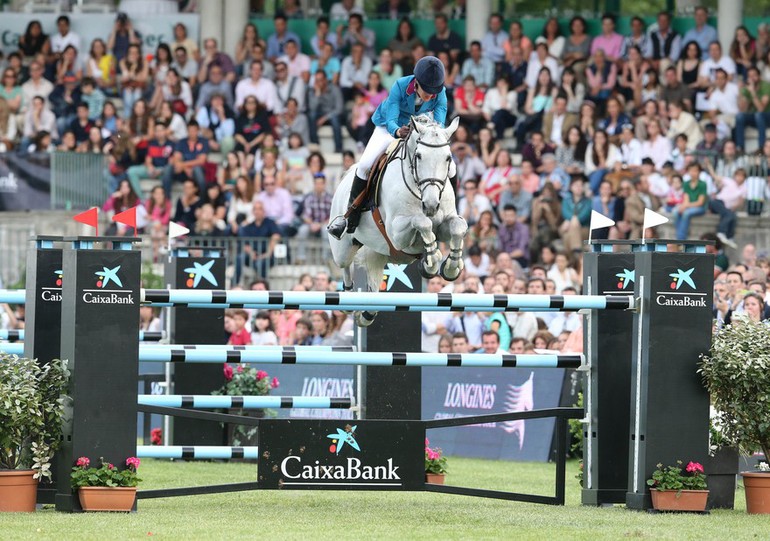 Luciana Diniz and Winningmood won the Longines Global Champions Tour Grand Prix in Madrid. Photos (c) Stefano Grasso/LGCT.