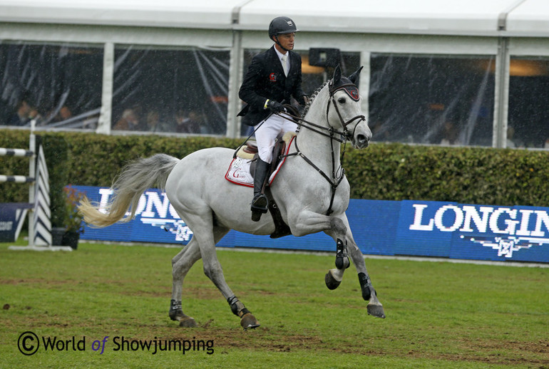 There will be no CSIO5* Lummen this weekend; here Jerome Guery with Papillon Z at last year's edition. Photo (c) Jenny Abrahamsson.