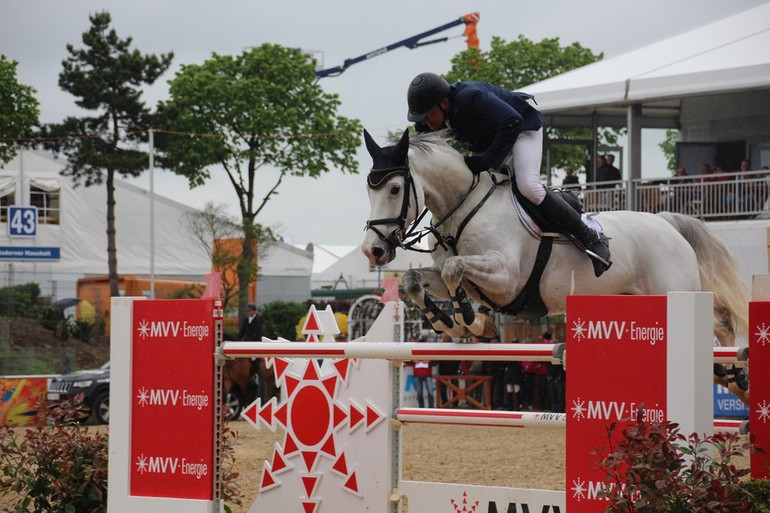 Albert Zoer and Gigolo won the Grand Prix in Mannheim. Photo (c) World of Showjumping.