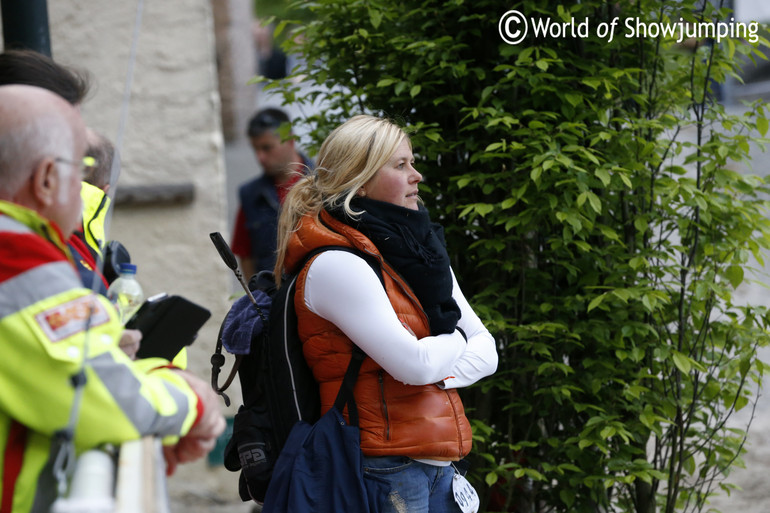 Ninna looked a bit nervous when her jockey Markus Beerbaum was riding. 