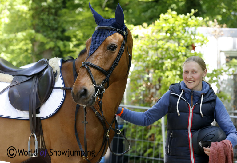 Katharina and Huub waiting for their rider Hartwig Rohde. 