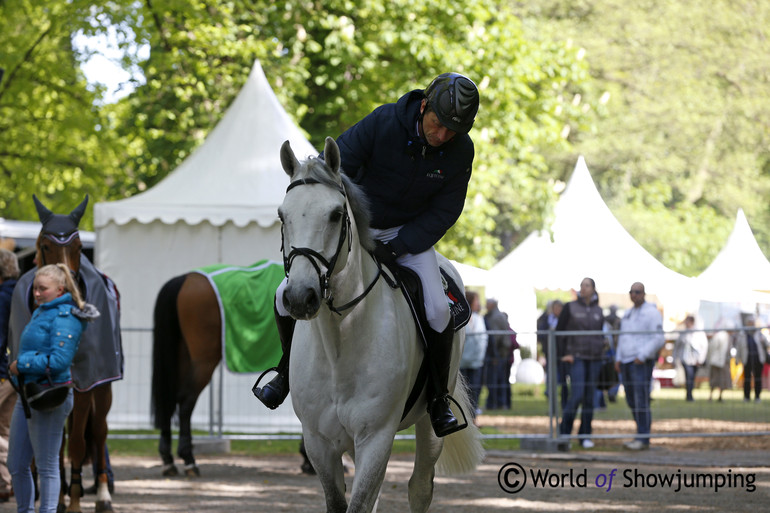 Carsten-Otto Nagel done with the Sunday's training of Qubo. 