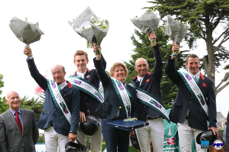 The British team won the Furusiyya FEI Nations Cup in La Baule after a thrilling competition. Photo (c) CSIO La Baule.