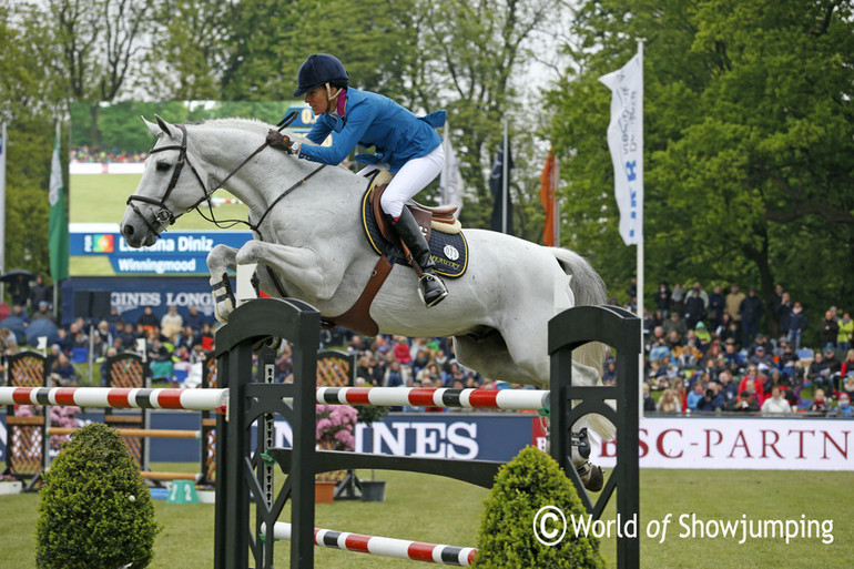 Luciana Diniz is ahead of the ranking - here with Winningmood in Hamburg. Photo (c) Jenny Abrahamsson.