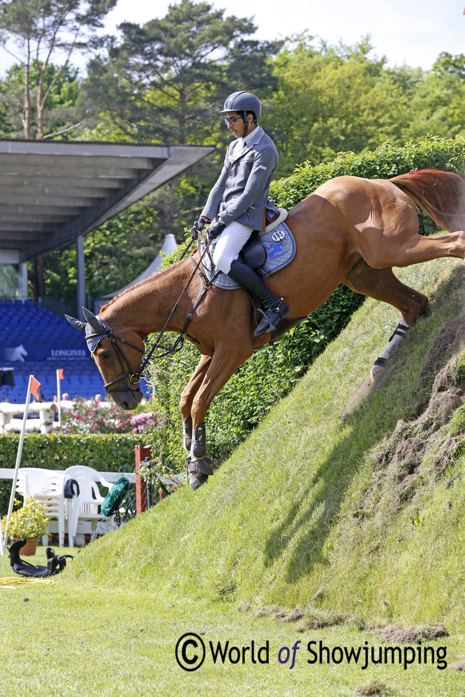 Abdulrahman Alrajhi did his first derby in Hamburg. He rode the 13 year old Chicago 84, that he in 2013 bought from Emanuele Gaudiano. 