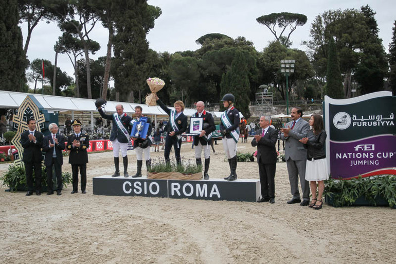 The British team were victorius in Rome. Photo 