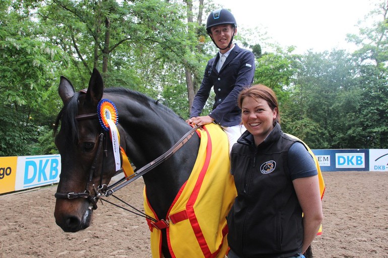 There is no stopping Team Allen! Today Bertram and Marlen won with High Valley 2 in Wiesbaden. Photo (c) World of Showjumping.