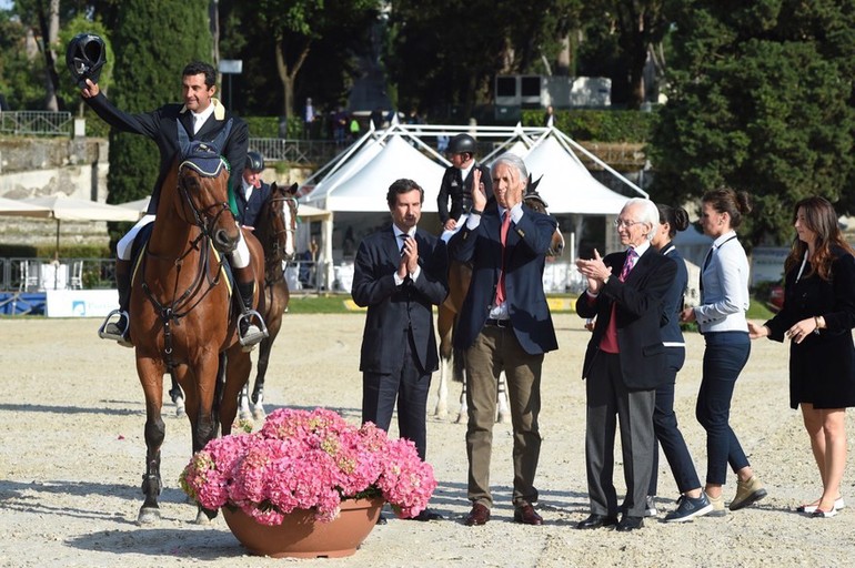 Juan Carlos Garcia provided a home win in Rome on Saturday. Photo (c) CSIO Roma/Proli.