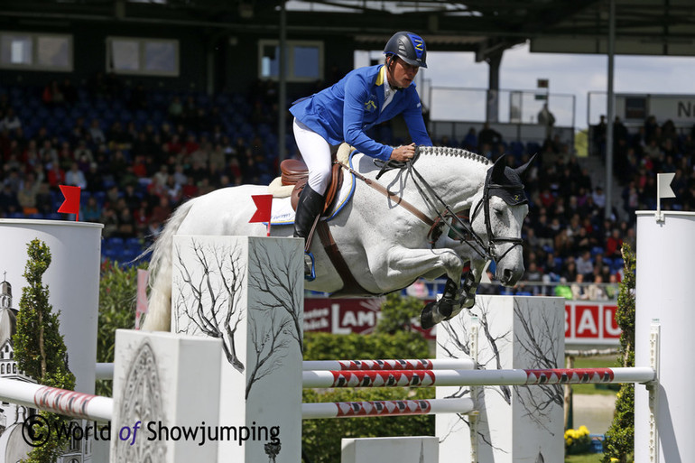 Christian Ahlmann with the eigth year old Casuality Z. Photo (c) Jenny Abrahamsson.