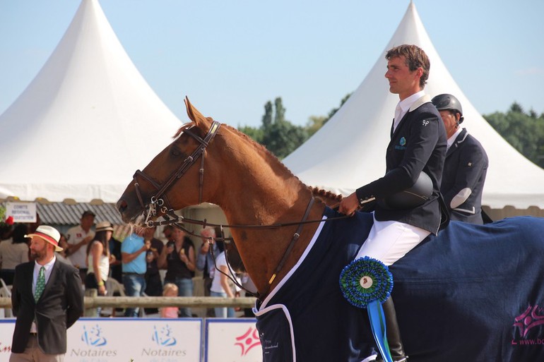 Nicolas Delmotte and Number One d'Iso Un Prince. Photo (c) World of Showjumping.