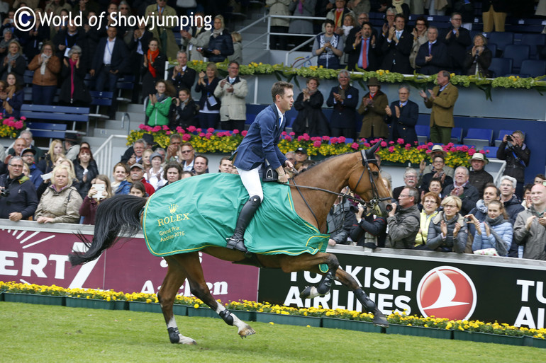 Scott Brash and Hello Sanctos ! Photo (c) Jenny Abrahamsson.