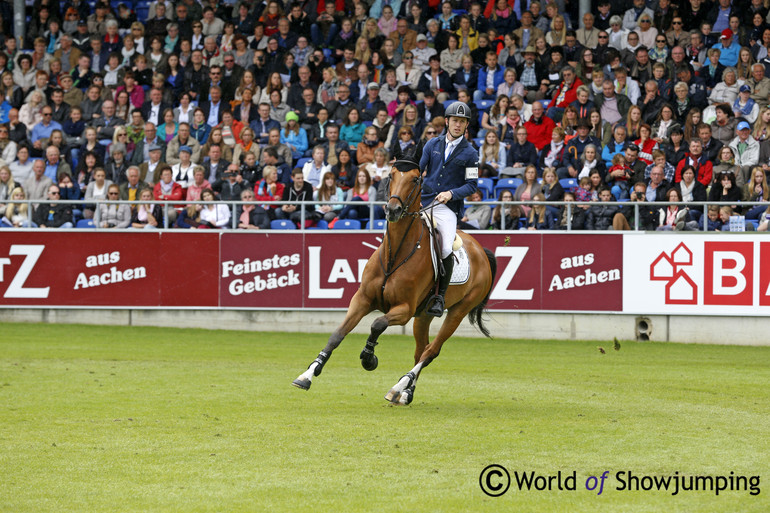 Scott Brash and Hello Sanctos winning the Rolex Grand Prix in Aachen