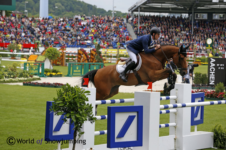 Scott Brash and Hello Sanctos winning the Rolex Grand Prix in Aachen