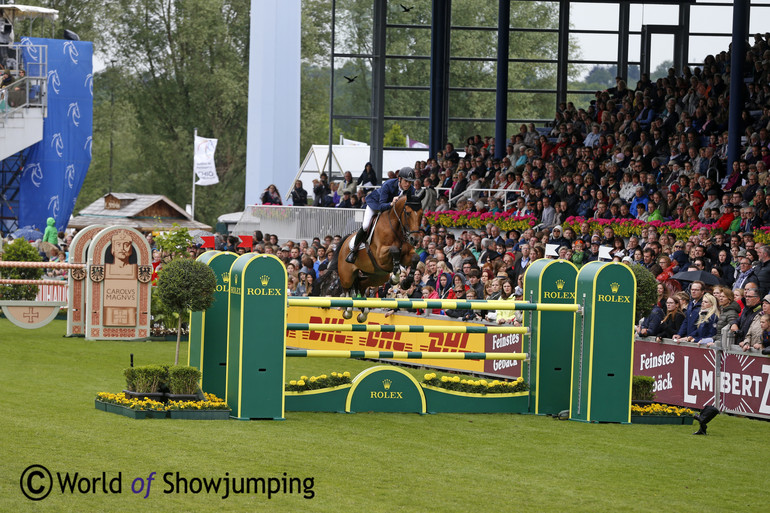 Scott Brash and Hello Sanctos winning the Rolex Grand Prix in Aachen