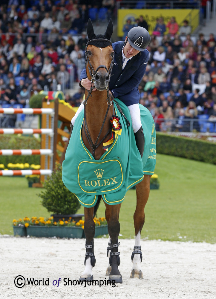 Scott Brash and Hello Sanctos winning the Rolex Grand Prix in Aachen