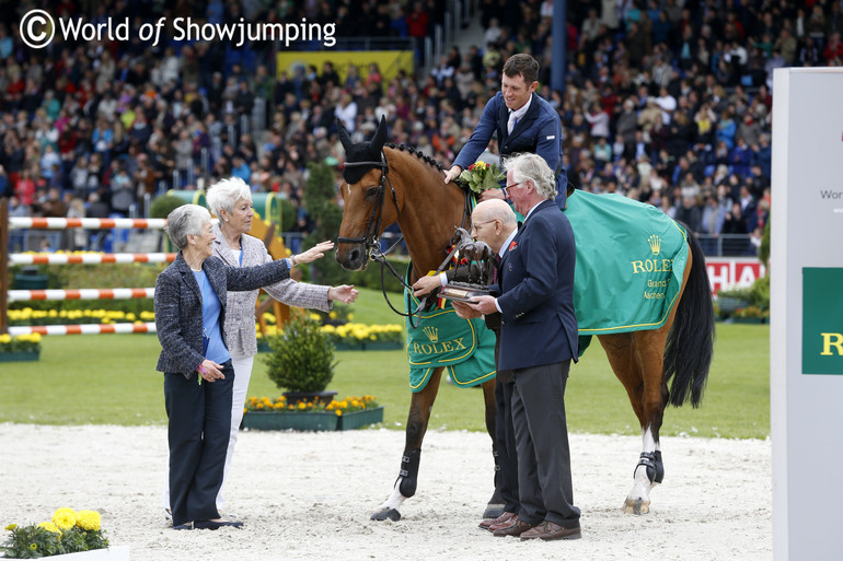 Scott Brash and Hello Sanctos winning the Rolex Grand Prix in Aachen