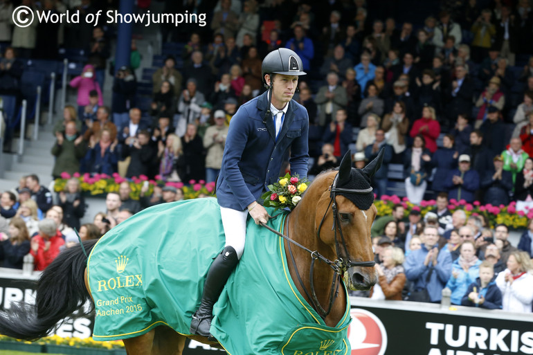 Scott Brash and Hello Sanctos winning the Rolex Grand Prix in Aachen