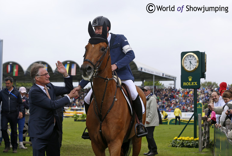 Scott Brash and Hello Sanctos winning the Rolex Grand Prix in Aachen