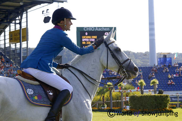 Luciana Diniz with Upper Star in Aachen 2014. Photo (c) Jenny Abrahamsson.