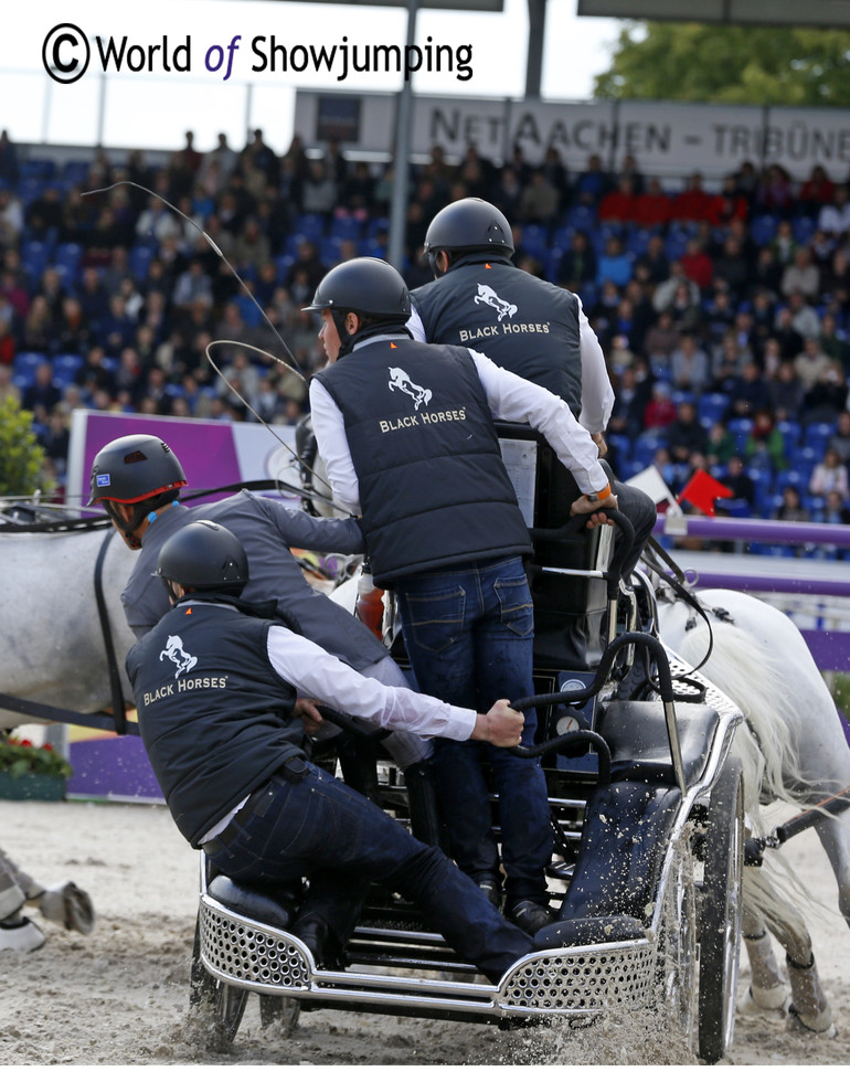 Pius Schwizer gave his all as a groom for Ijsbrand Chardon. 