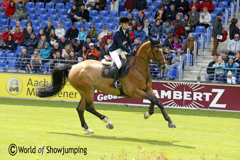 Edwina Tops-Alexander with Clinton. 