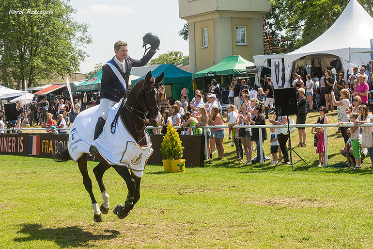 France’s Cyril Bouvard and Quasi Modo Z won the CSI4* Grand Prix in Poznan on Sunday. Photo (c) CSI Poznan.